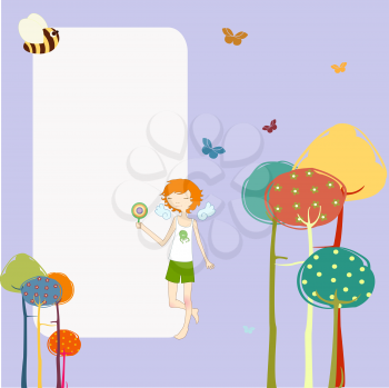 Royalty Free Clipart Image of an Abstract Invitation