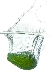 Royalty Free Photo of an Avocado in Water