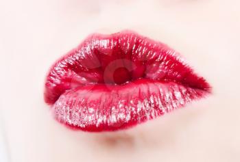 Royalty Free Photo of a Woman's Lips