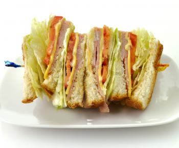 Royalty Free Photo of a Club Sandwich