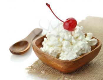 Royalty Free Photo of a Bowl of Cottage Cheese