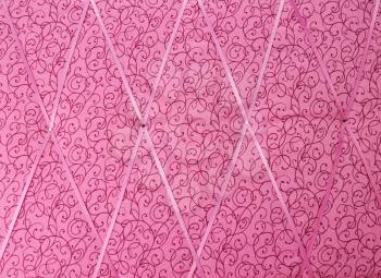 Royalty Free Photo of a Pink Fabric Wall