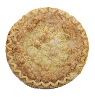 Apple Crumb Pie ,Top View