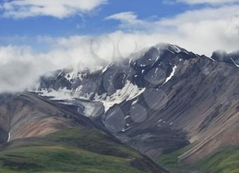 Beautiful Alaska Mountains In Denali National Park 