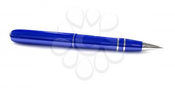 Royalty Free Clipart Image of a Blue Pen