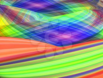 colorful raster rainbow abstract background. 3d render