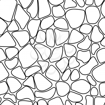 Seamless rock wall abstract pattern. Vector illustration