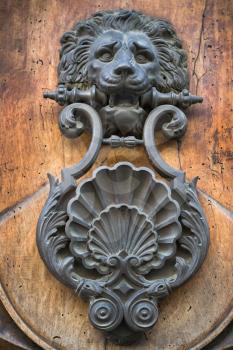 Old ancient doorknocker, Italia, Rome