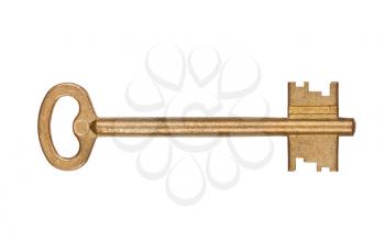 Door key isolated on white 