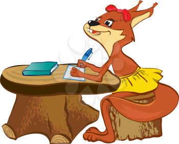 Royalty Free Clipart Image of a Squirrel