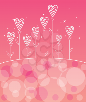 Valentine´s love flowerValentines day background