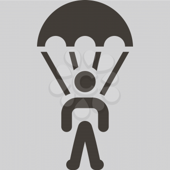 Extreme sports icon set - parachute sport icon