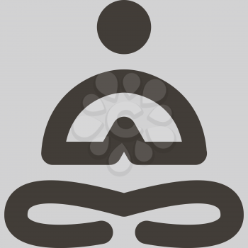 Health and Fitness icons set - yoga icon