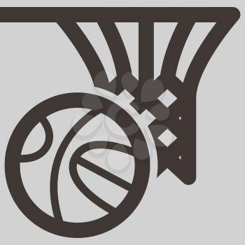 Summer sports icons set - basketball icon optimized for size 32 pixels