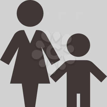 People icon - mother and child