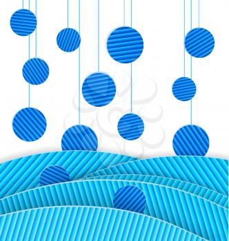 Royalty Free Clipart Image of an Abstract Blue Dot Design
