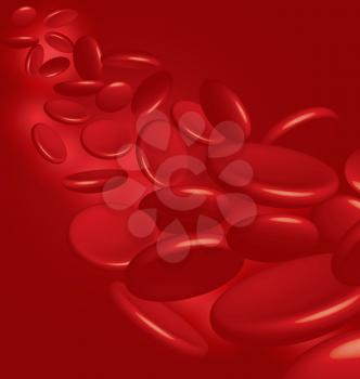 Royalty Free Clipart Image of a Red Blood Cell Background