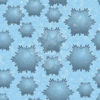 Royalty Free Clipart Image of a Snowflakes Background