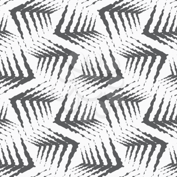 Seamless stylish geometric background. Modern abstract pattern. Flat monochrome design.Repeating ornament gray rough shapes.