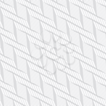 Seamless stylish geometric background. Modern abstract pattern. Flat monochrome design.Monochrome pattern with light gray braid grid on white.