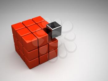 Royalty Free Clipart Image of a cube