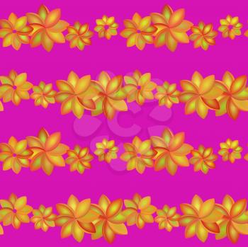 Royalty Free Clipart Image of a Floral Seamless Background