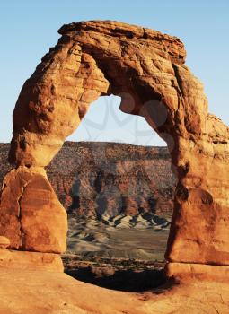 Royalty Free Photo of Delicate Arch is Arches National Park in Utah