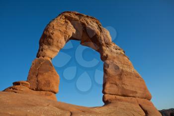 Royalty Free Photo of Delicate Arch in Arches National Park in Utah
