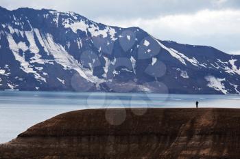 Royalty Free Photo of Vitio Geothermal Lake in Askja Iceland