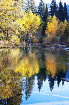 Royalty Free Photo of a Lake in Autumn