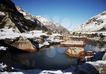 Royalty Free Photo of a River in the Cordilleras