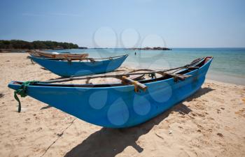 Royalty Free Photo of Fishing Boats in Sri Lanka