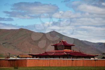 Royalty Free Photo of a Temple in Mongolia Moron