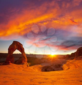 Royalty Free Photo of Delicate Arch, USA