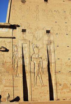 Royalty Free Photo of The Temple of Horus at Edfu, Egypt