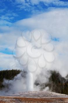 Royalty Free Photo of a Geyser in Yellowstone National Park