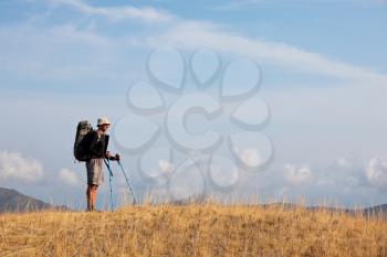 Royalty Free Photo of a Backpacker