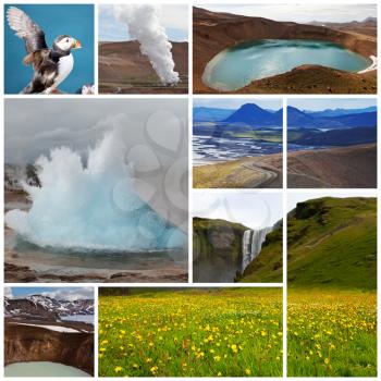 Royalty Free Photo of an Iceland Collage