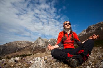 Royalty Free Photo of a Woman Meditating