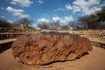Royalty Free Photo of the Hoba Meteorite in Namibia