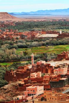 Royalty Free Photo of a Village in Dades Valley, Morocco, Africa