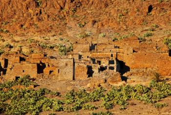 Royalty Free Photo of a Village in Morocco, Africa
