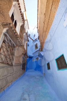 Royalty Free Photo of a Street in Chefchaouen, Morocco