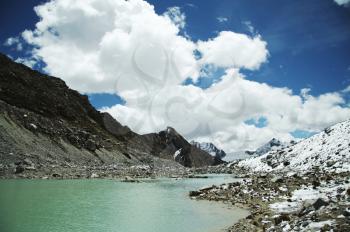 Royalty Free Photo of a Lake in the Cordillera Mountains
