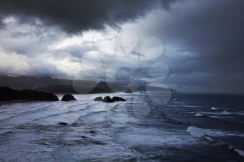 Royalty Free Photo of a storm on Pacific ocean