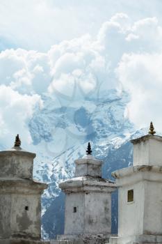 Royalty Free Photo of Mountains in Sagarmatha region, Himalaya