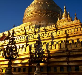 Buddhist temple roof ,Myanmar