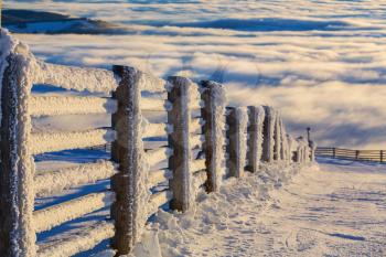 fence in Norway mountains