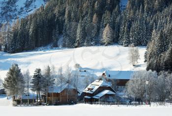 Winter Alp  mountains in Austria