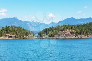 Vancouver Island. Canada. Beautiful sunny day in summer season.
